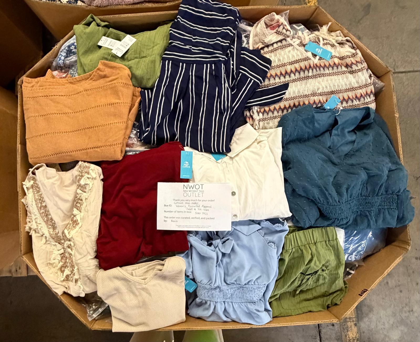 Cupshe & More | Assorted Women's Apparel | 500 Pieces | New with Tag | Pallet #PA-480