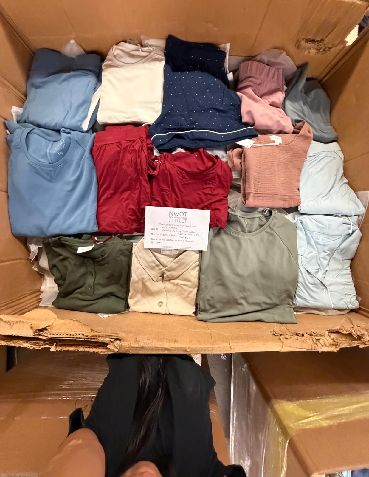 Cozy Earth | Assorted Apparel | New With Tag | 500 Pieces | Pallet #PA-483