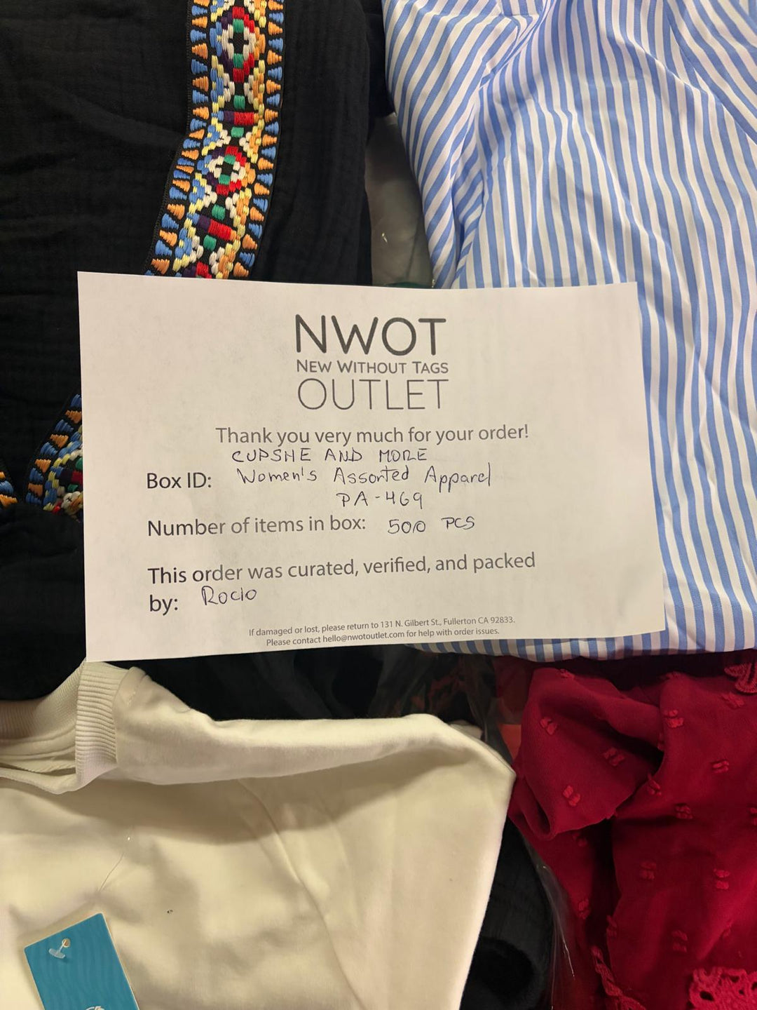 Cupshe & More | Assorted Women's Apparel | 500 Pieces | New with Tag | Pallet #PA-469