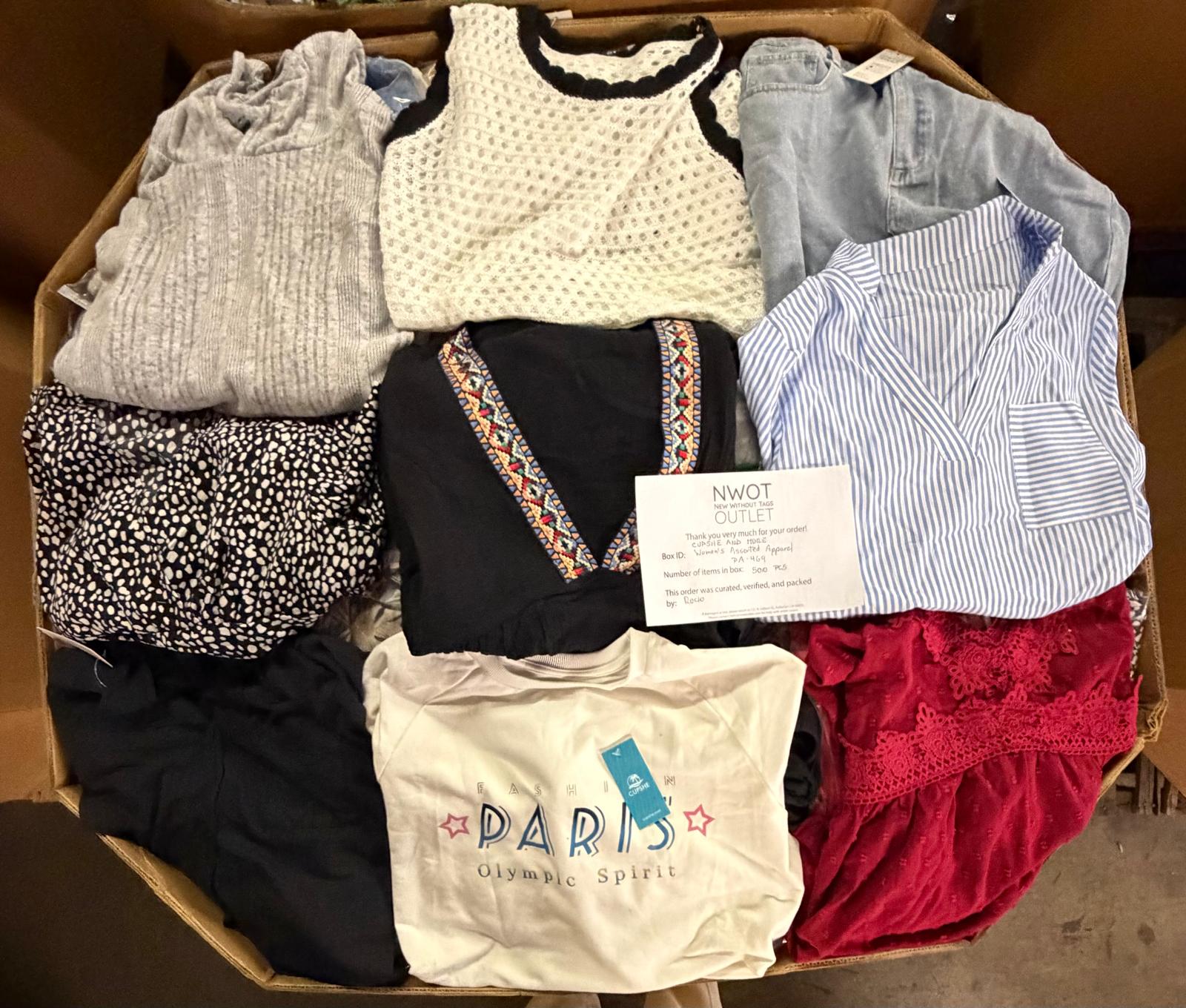 Cupshe & More | Assorted Women's Apparel | 500 Pieces | New with Tag | Pallet #PA-469