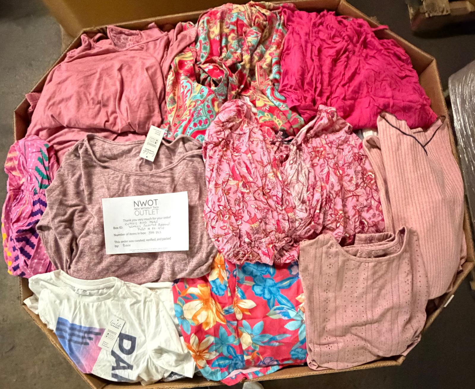 Cupshe & More | Assorted Women's Apparel | 500 Pieces | New with Tag | Pallet #PA-470