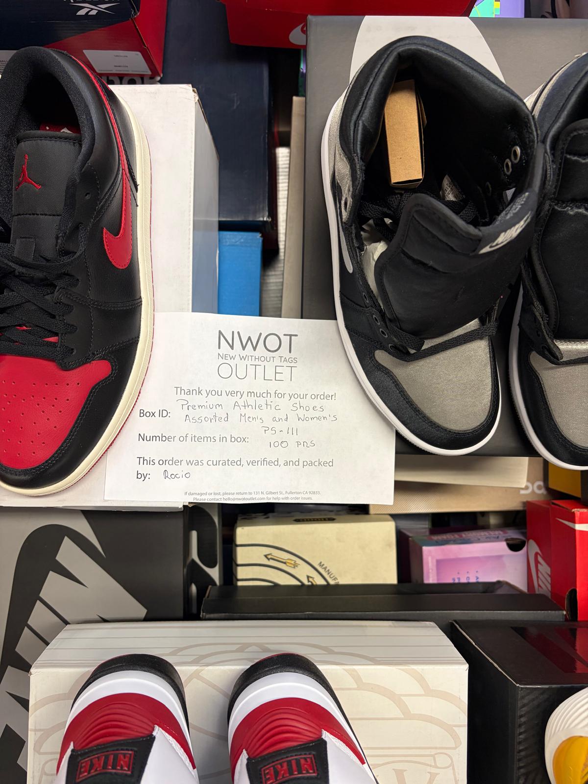 Premium Shoes | Nike & Assorted  | NWT | 100 pairs | Pallets # PS-111