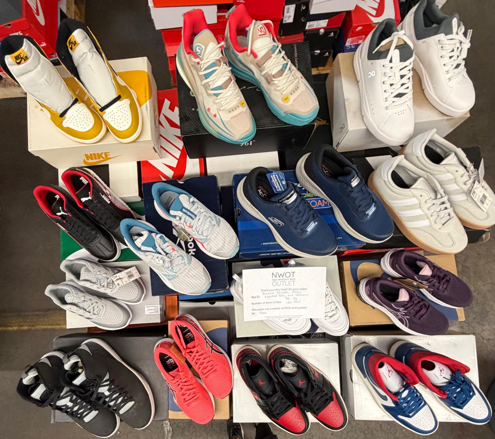 Premium Shoes | Nike & Assorted  | NWT | 100 pairs | Pallets # PS-116