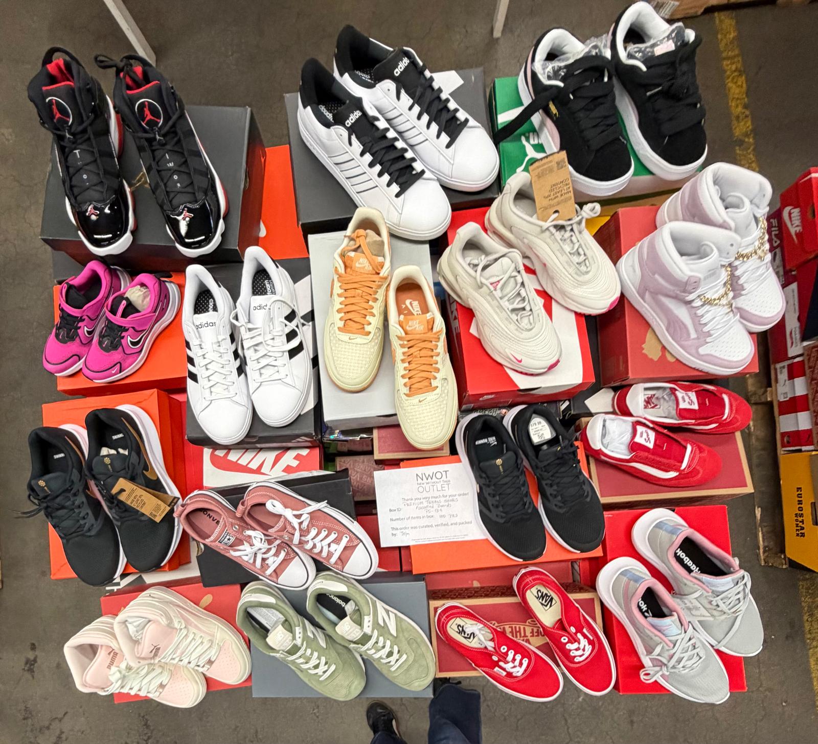 Premium Tennis Shoes | Nike & Assorted  | NWT | 100 pairs | Pallets # PS-139