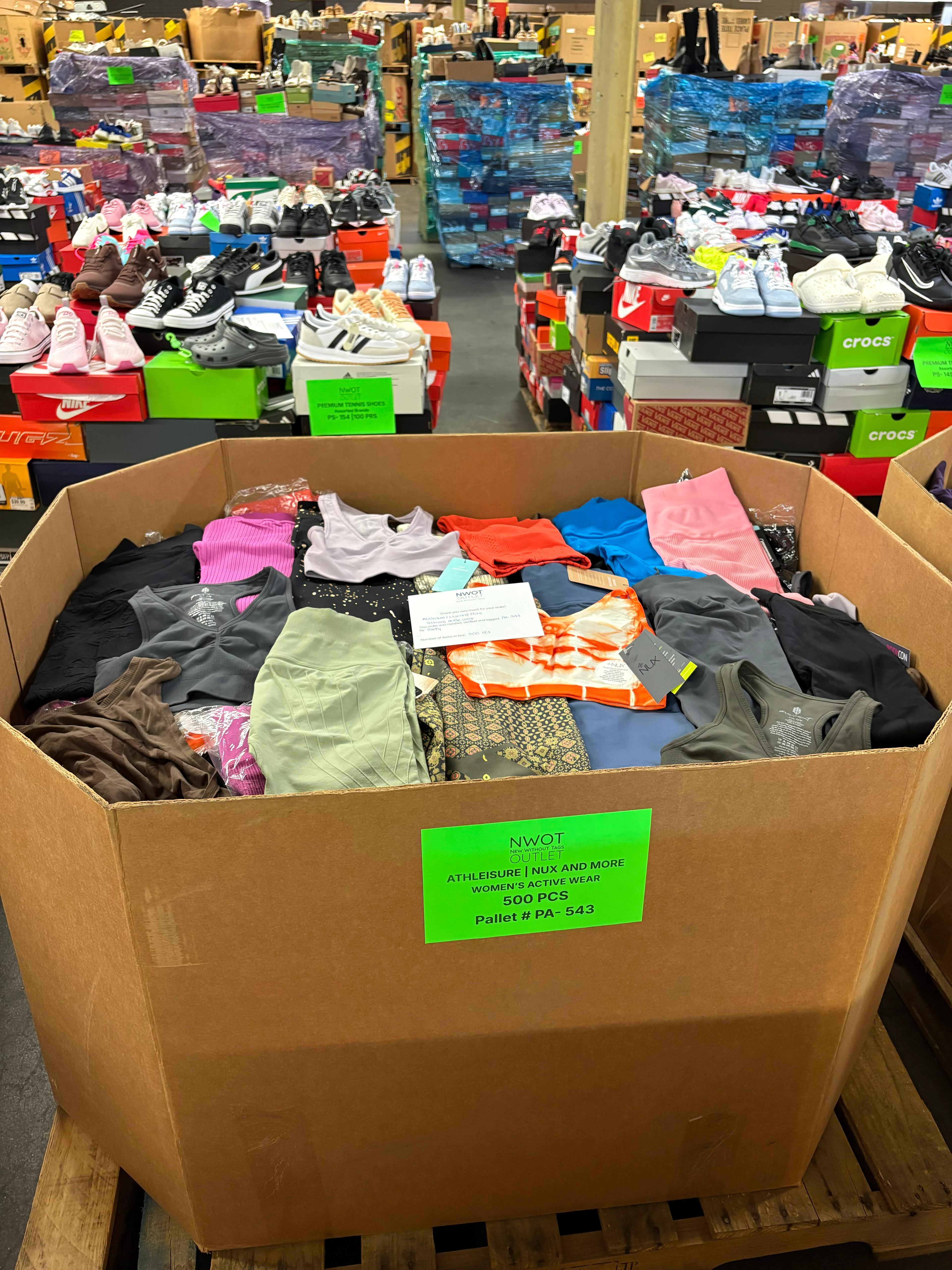 Athleisure Nux & More | Assorted Women's Apparel | 500 Pieces | NWT | Pallet #PA-543