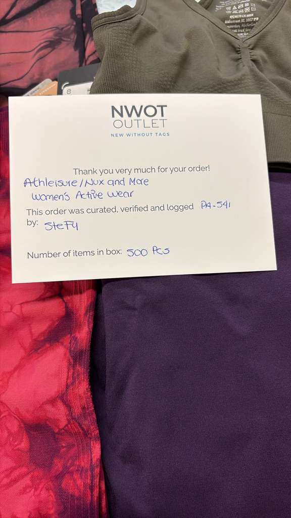 Athleisure Nux & More | Assorted Women's Apparel | 500 Pieces | NWT | Pallet #PA-541