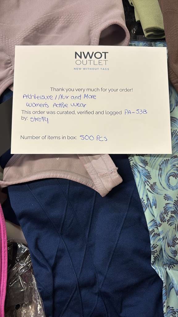 Athleisure Nux & More | Assorted Women's Apparel | 500 Pieces | NWT | Pallet #PA-538
