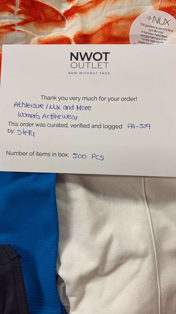 Athleisure Nux & More | Assorted Women's Apparel | 500 Pieces | NWT | Pallet #PA-539