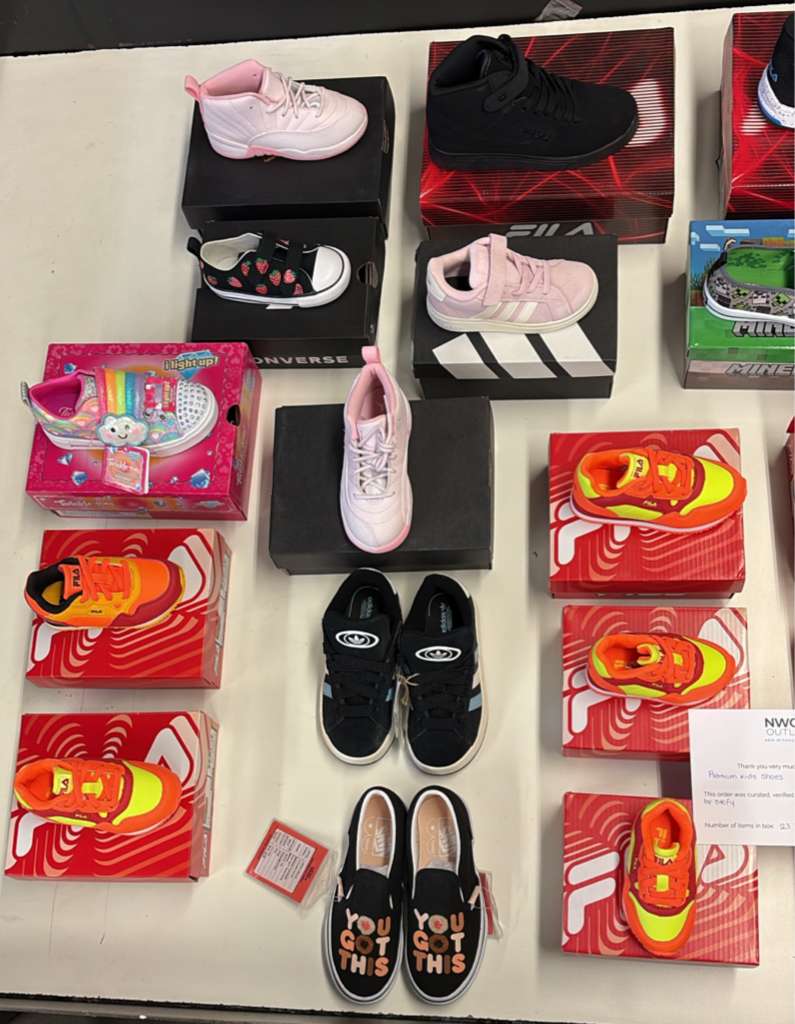 Premium Shoes Kids | Fila and Mixed | NWOT | 23 Pairs | Small Box # SMS-525