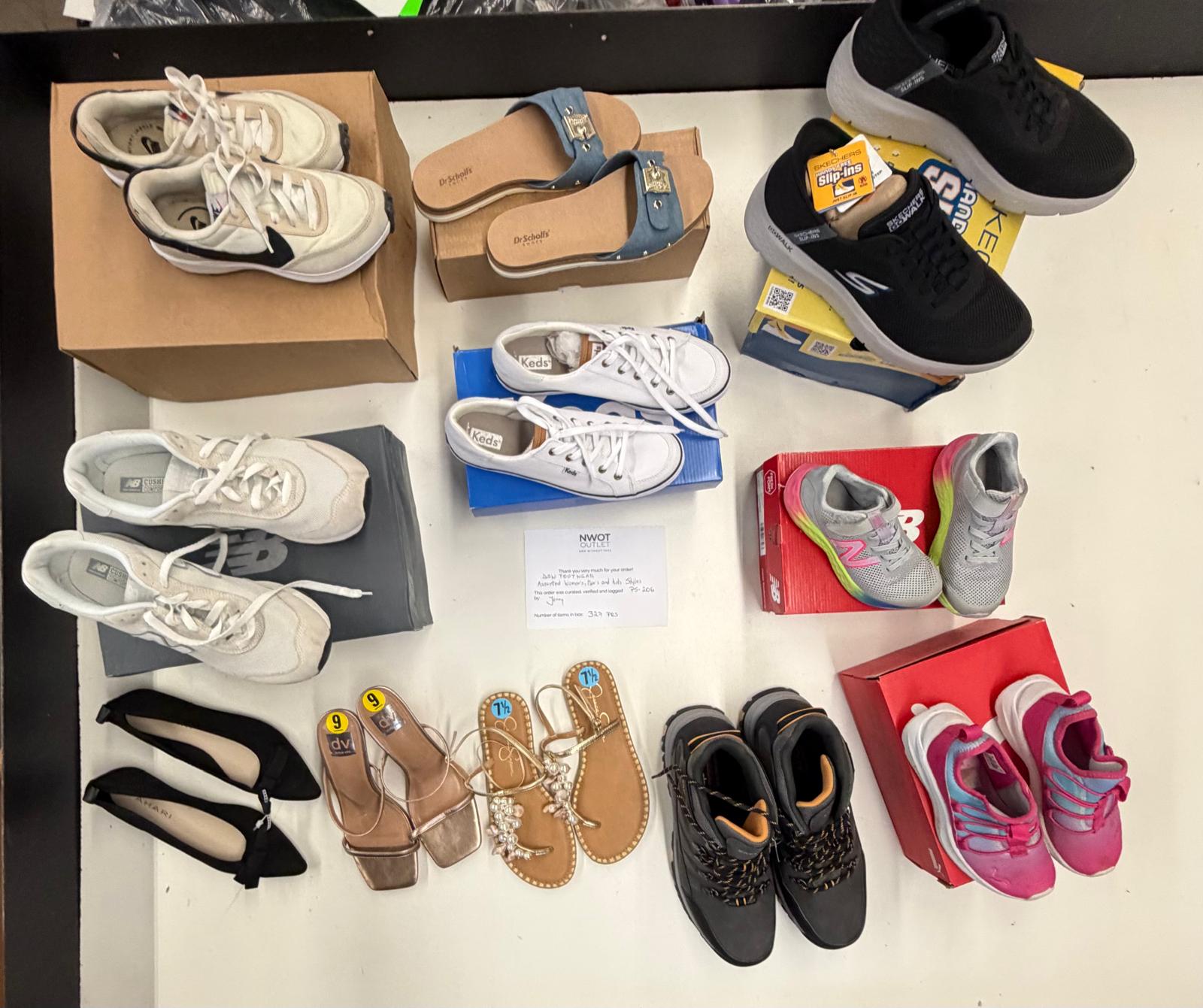 DSW Footwear/Shoes | Assorted Men's, Women's & Kid's Footwear | Returns | 327 Pairs | Pallet# PS-206
