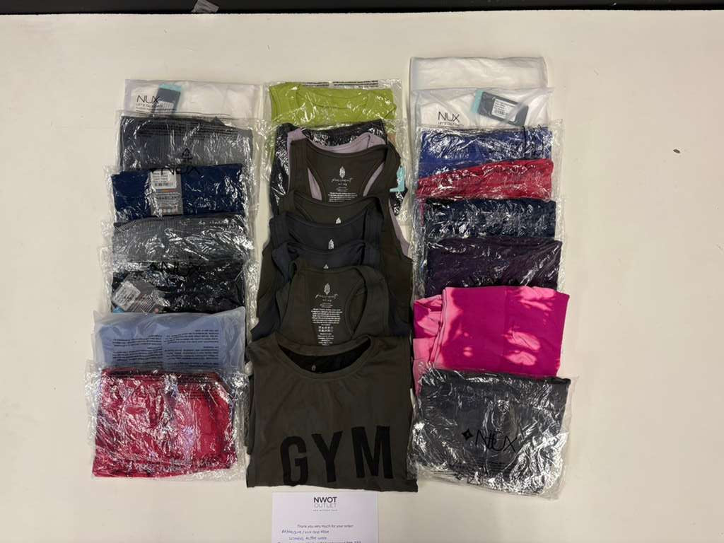 Athleisure/Nux & More | Assorted Women's Apparel | 25 Pieces | SMALL BOX # SMA-533