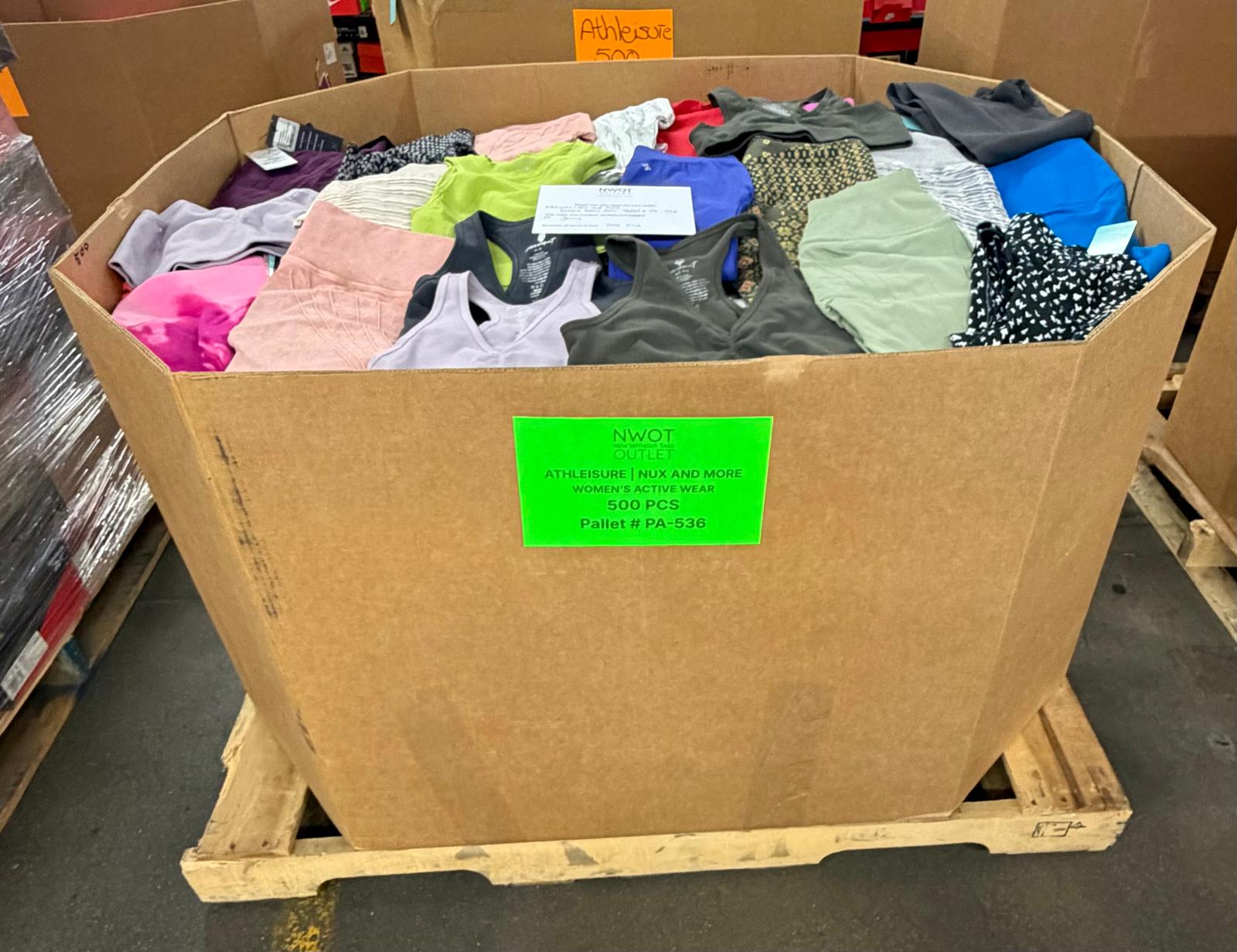Athleisure Nux & More | Assorted Women's Apparel | 500 Pieces | NWT | Pallet #PA-536