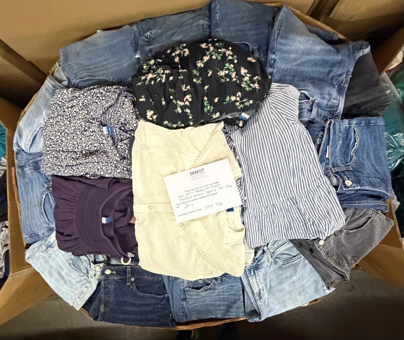 Old Navy Women's | Assorted Apparel | 630 Pieces | NWT | Pallet #PA-559