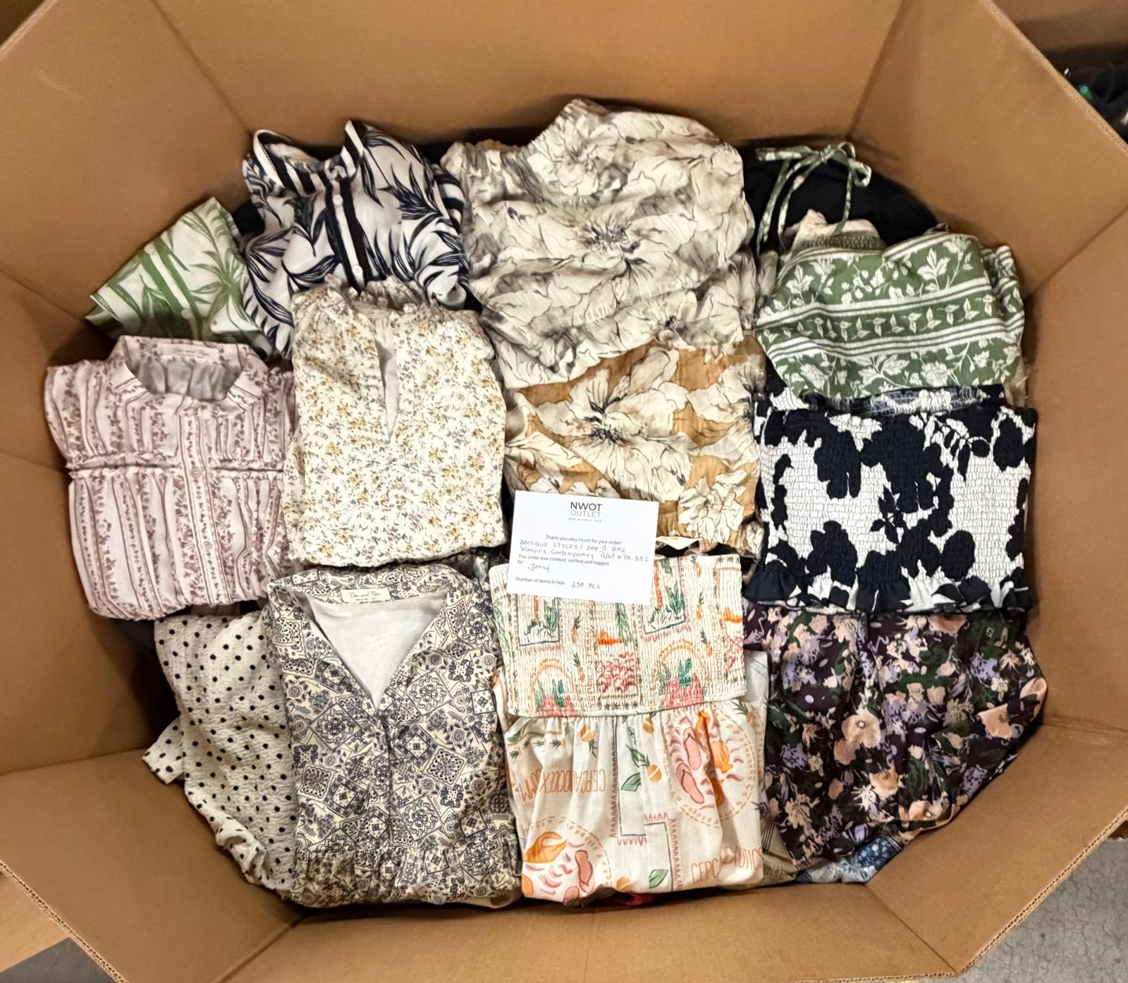 Doe And Rae | Women Assorted Apparel | 250 Pieces | Pallet #PA-552