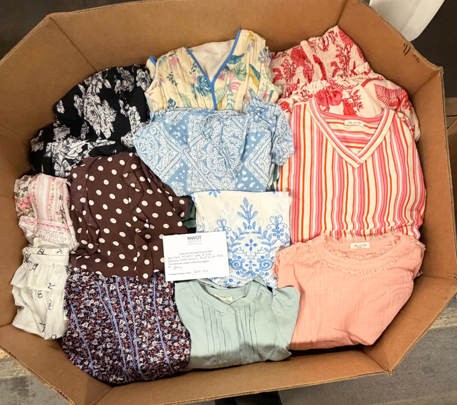 Doe And Rae | Women Assorted Apparel | 250 Pieces | Pallet #PA-556