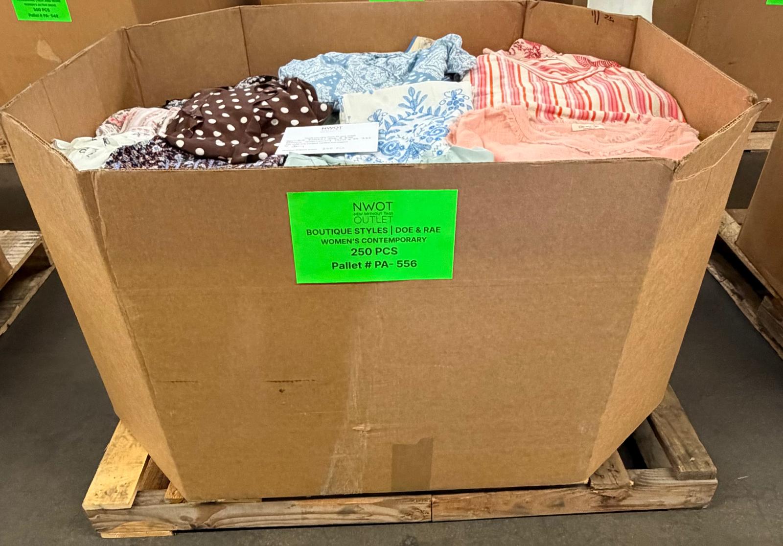 Doe And Rae | Women Assorted Apparel | 250 Pieces | Pallet #PA-556