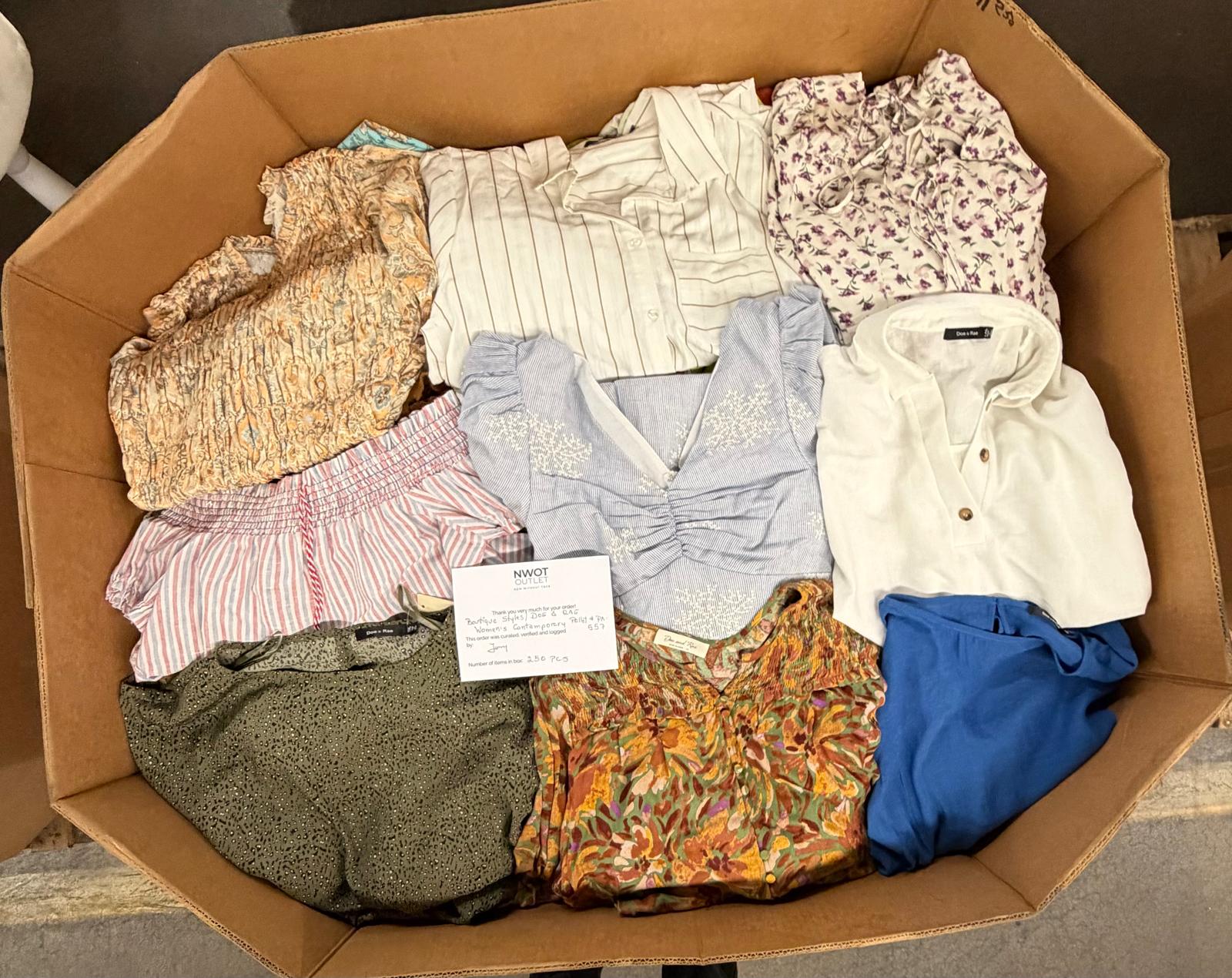 Doe And Rae | Women Assorted Apparel | 250 Pieces | Pallet #PA-557