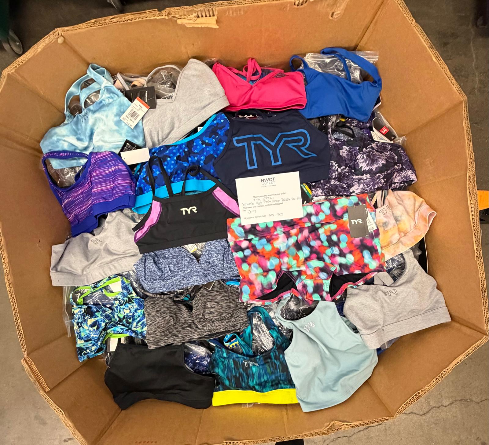 TYR Sport | Women's High Performance | 600 Pieces | Pallet #PA-563