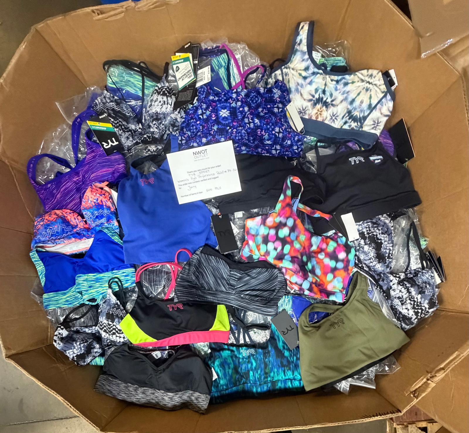 TYR Sport | Women's High Performance | 600 Pieces | Pallet #PA-564