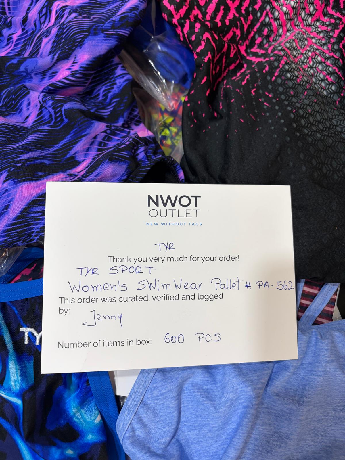 TYR Sport | Women's Swim | 600 Pieces | Pallet #PA-562
