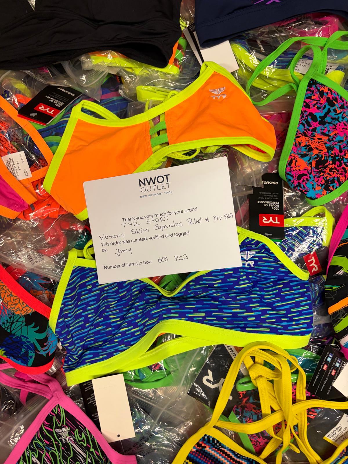 TYR Sport | Women's Swim Separates | 600 Pieces | Pallet #PA-567