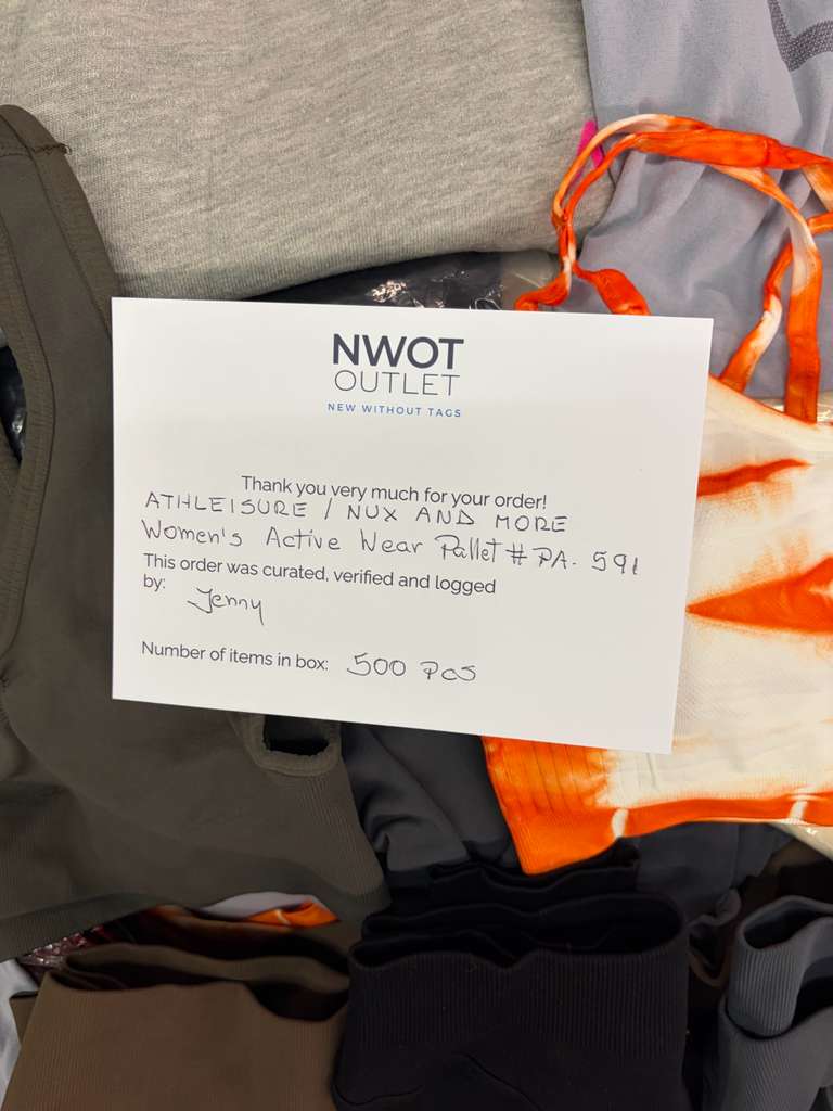 Athleisure Nux & More | Assorted Women's Apparel | 500 Pieces | NWT | Pallet #PA-591