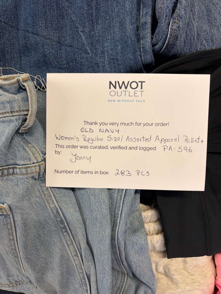 Old Navy Women's | Assorted Apparel | 283 Pieces | NWT | Pallet #PA-596