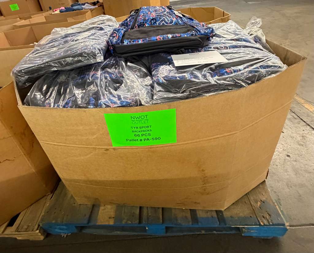 TYR Sport | Assorted Backpacks | 66 Pieces | Pallet #PA-590