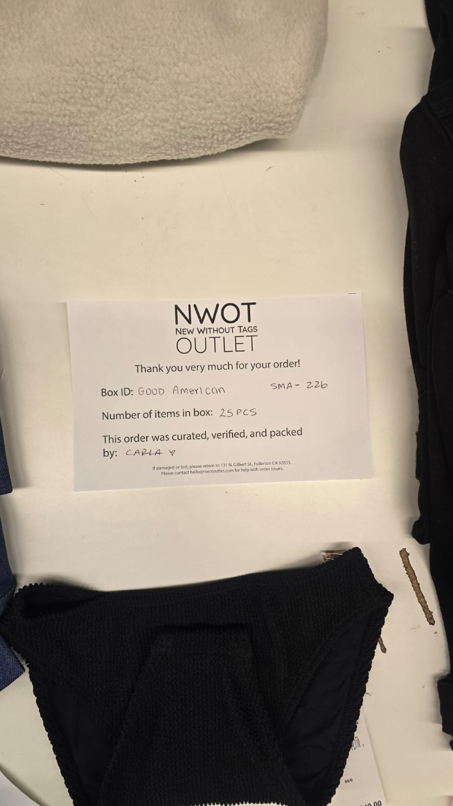 Good American | Assorted Women's Apparel | 25 Pieces | SMALL BOX # SMA-226