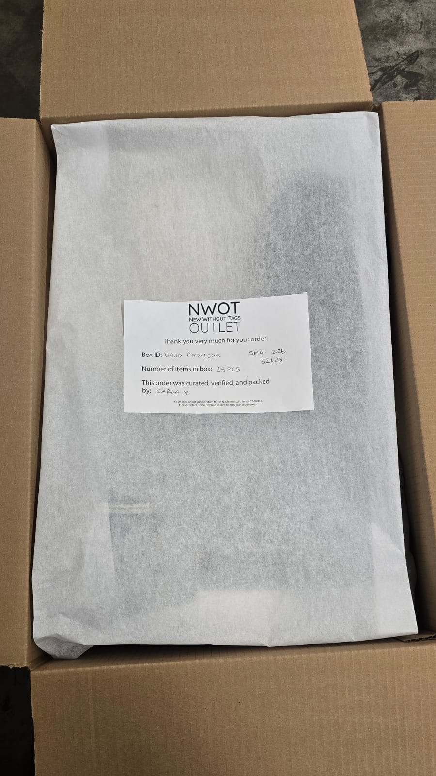 Good American | Assorted Women's Apparel | 25 Pieces | SMALL BOX # SMA-226