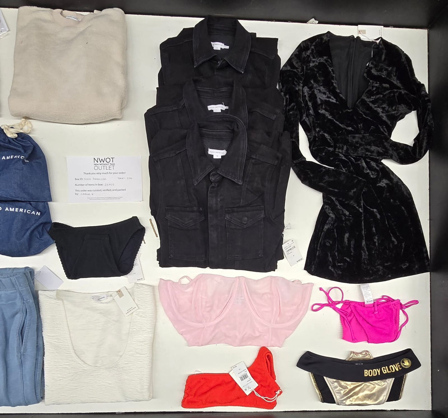 Good American | Assorted Women's Apparel | 25 Pieces | SMALL BOX # SMA-226