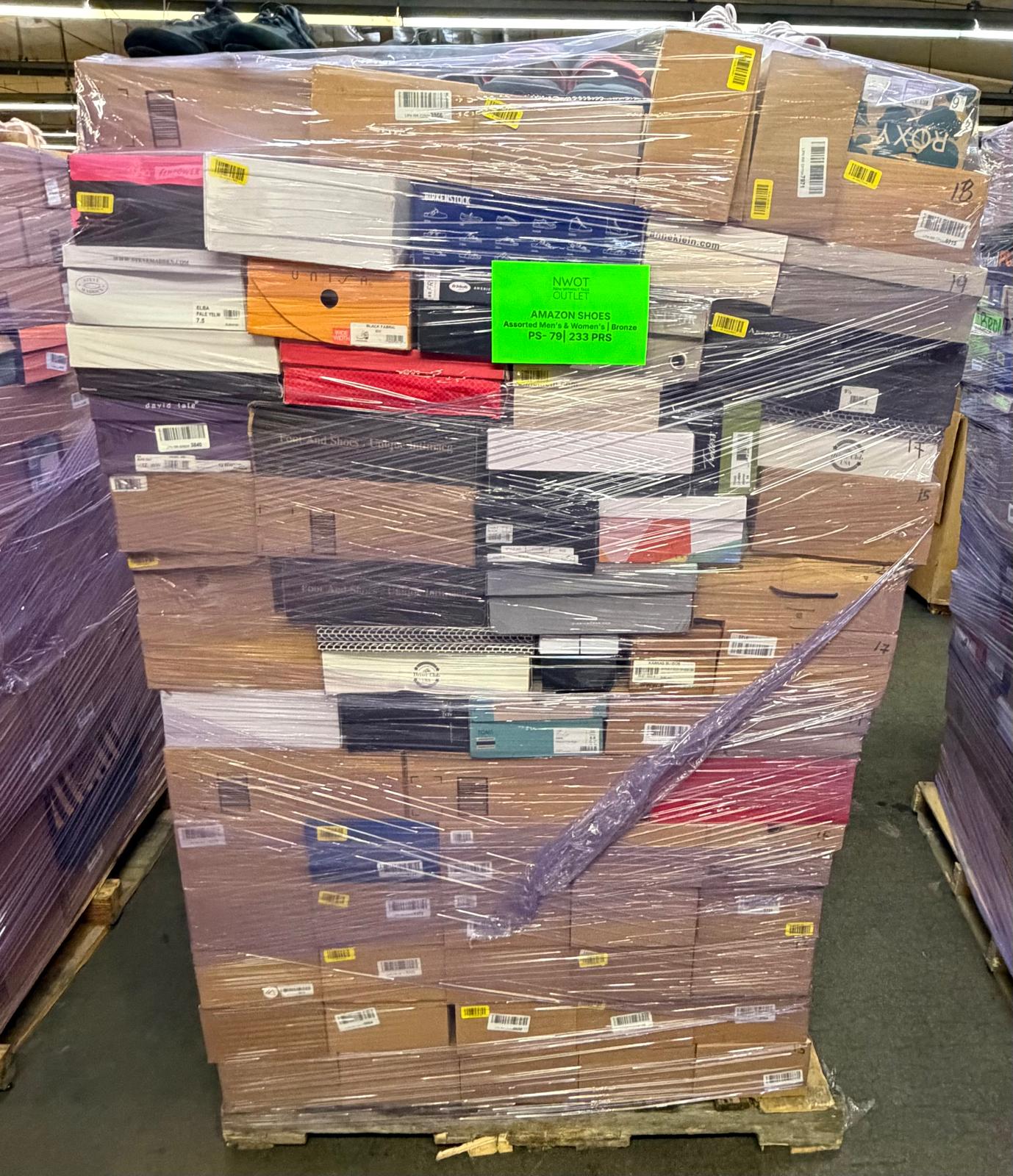 Amazon Brand Shoes | Assorted Men's and Women's Bronze Footwear | Returns | 233 Pairs | Pallet# PS-79