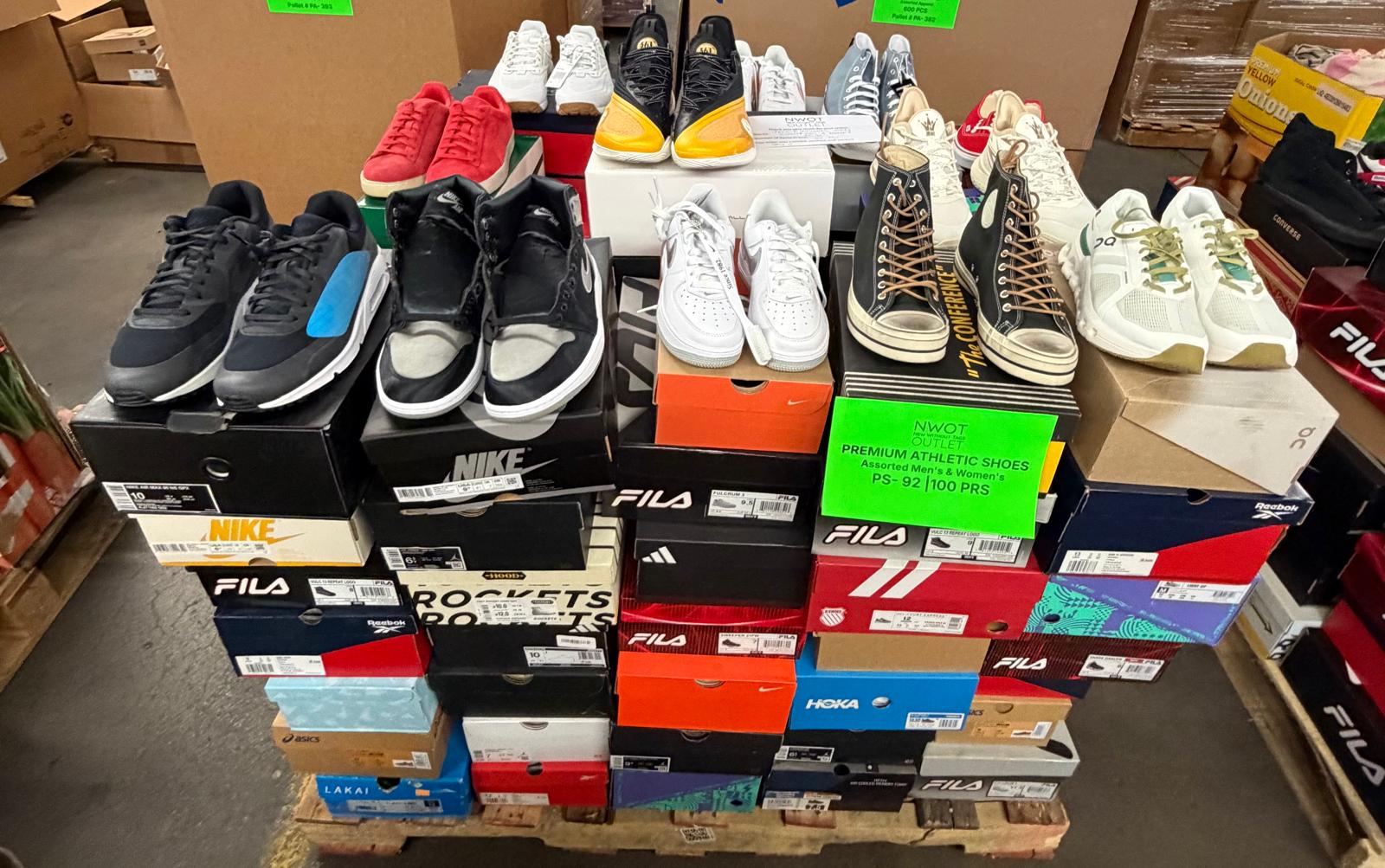 Premium Shoes | Assorted Footwear | Returns  |100 pairs | Pallets # PS-92