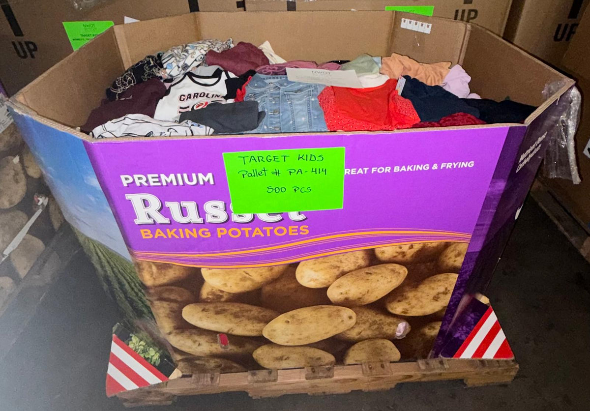 Target Pallet Base Target | Assorted Kid's Apparel | 500 Pieces | New with Tag |Pallet #P ...