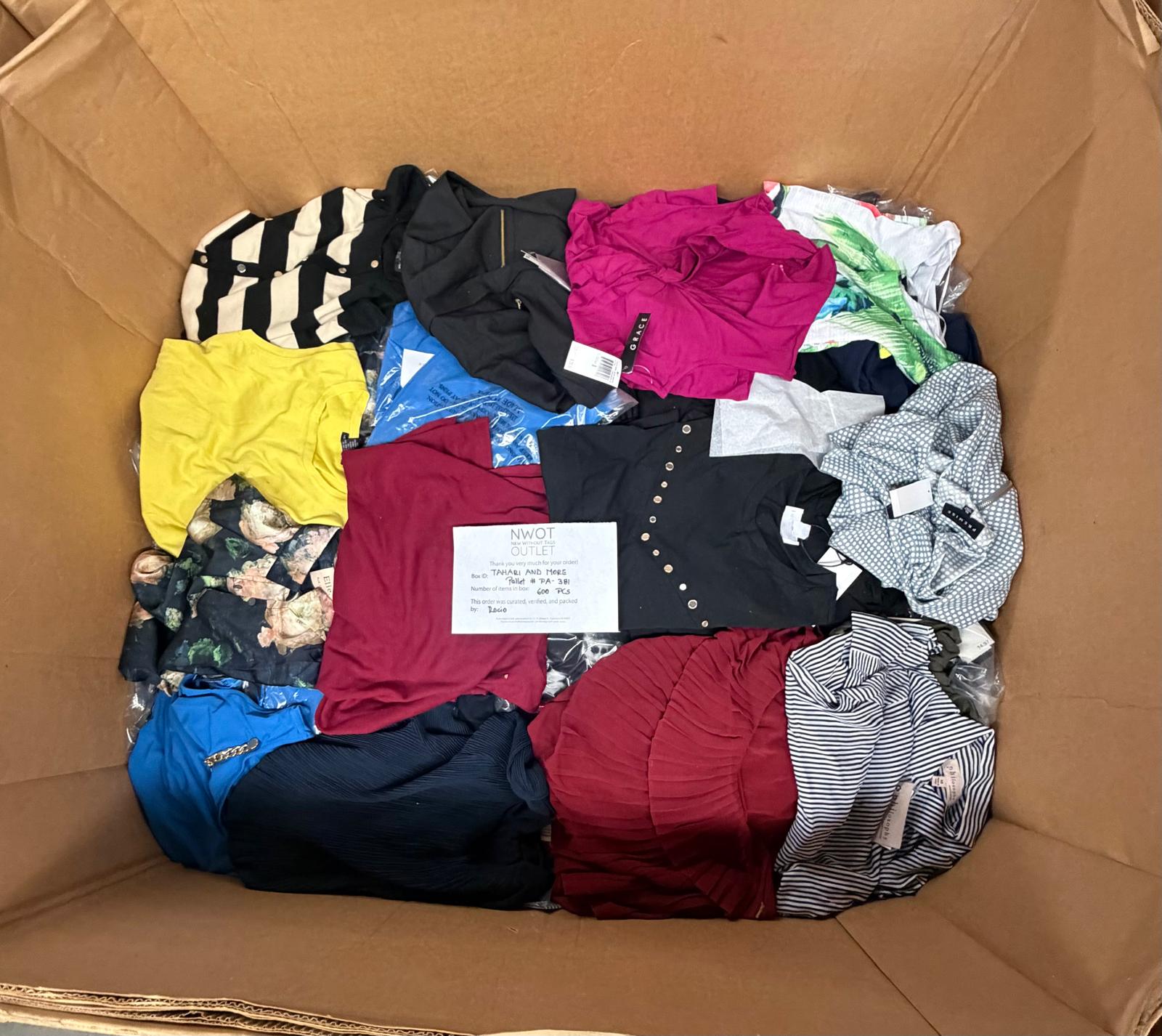 Tahari and more | Assorted  Apparel | 600 Pieces | New with Tag | Pallet #PA-381