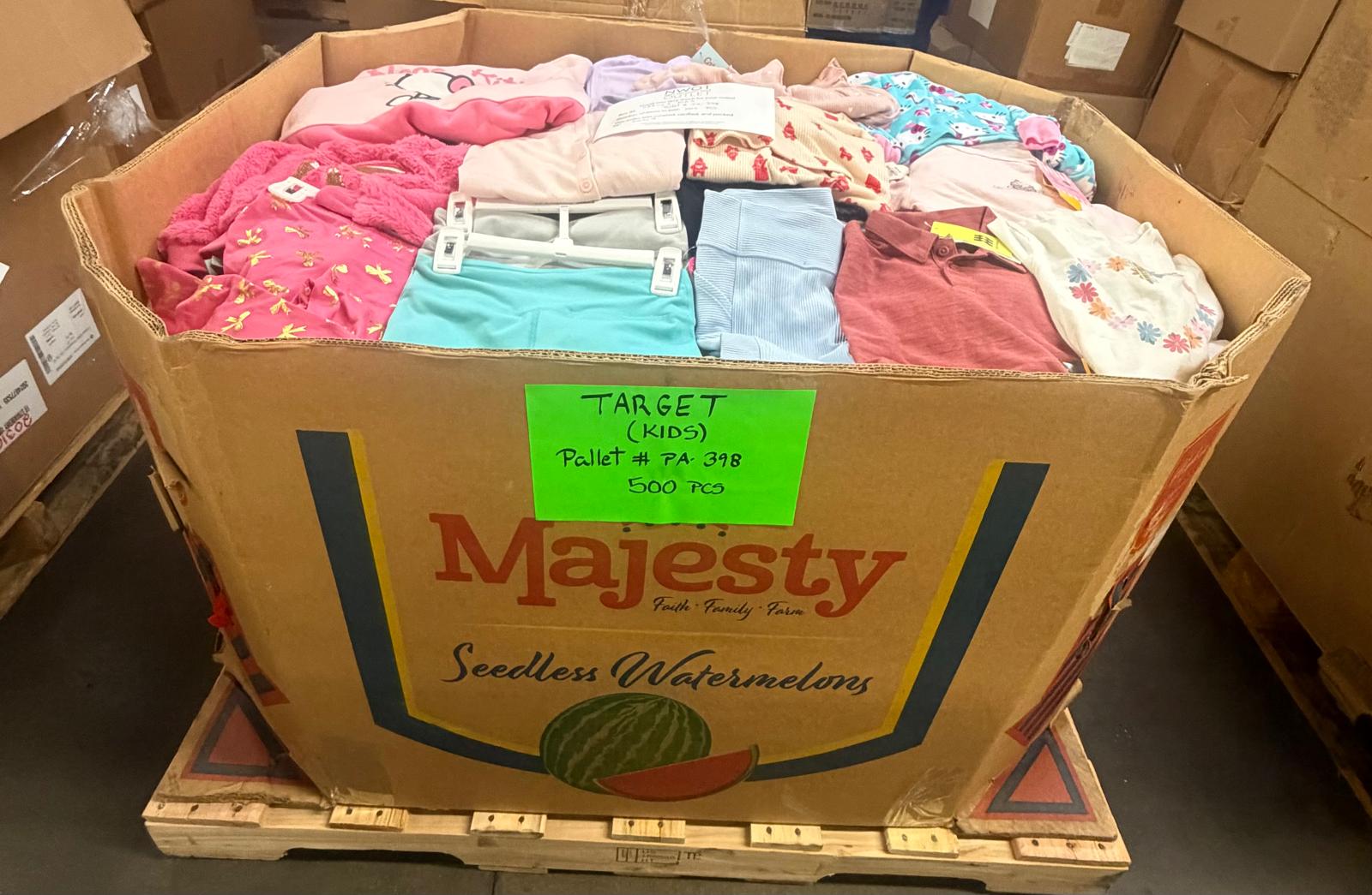Target Kid's | Assorted  Apparel | 500 Pieces | NWOT | Pallet #PA-398