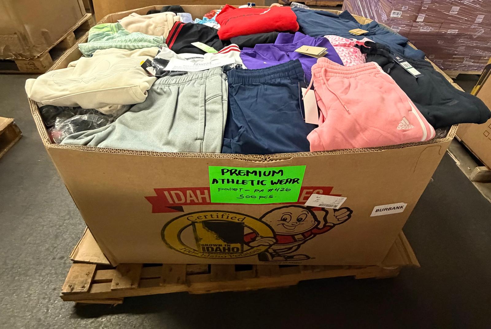 Athletic Outlet Sport | Assorted Athletic Apparel | 500 Pieces | Pallet #PA-426