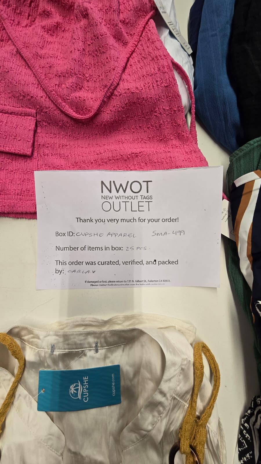 Cupshe | Assorted Women's Apparel | 25 Pieces | New with Tag | Small Box #SMA-499