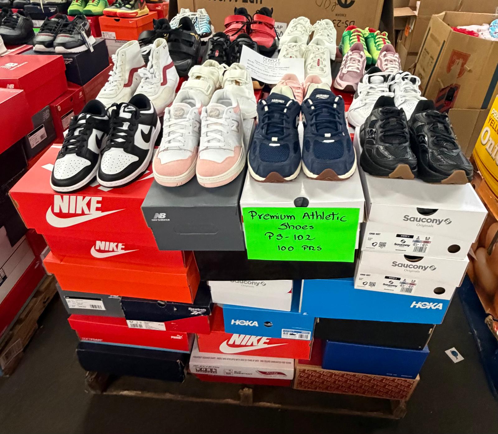 Premium Shoes | Nike & Assorted  | Returns | 100 pairs | Pallets # PS-102