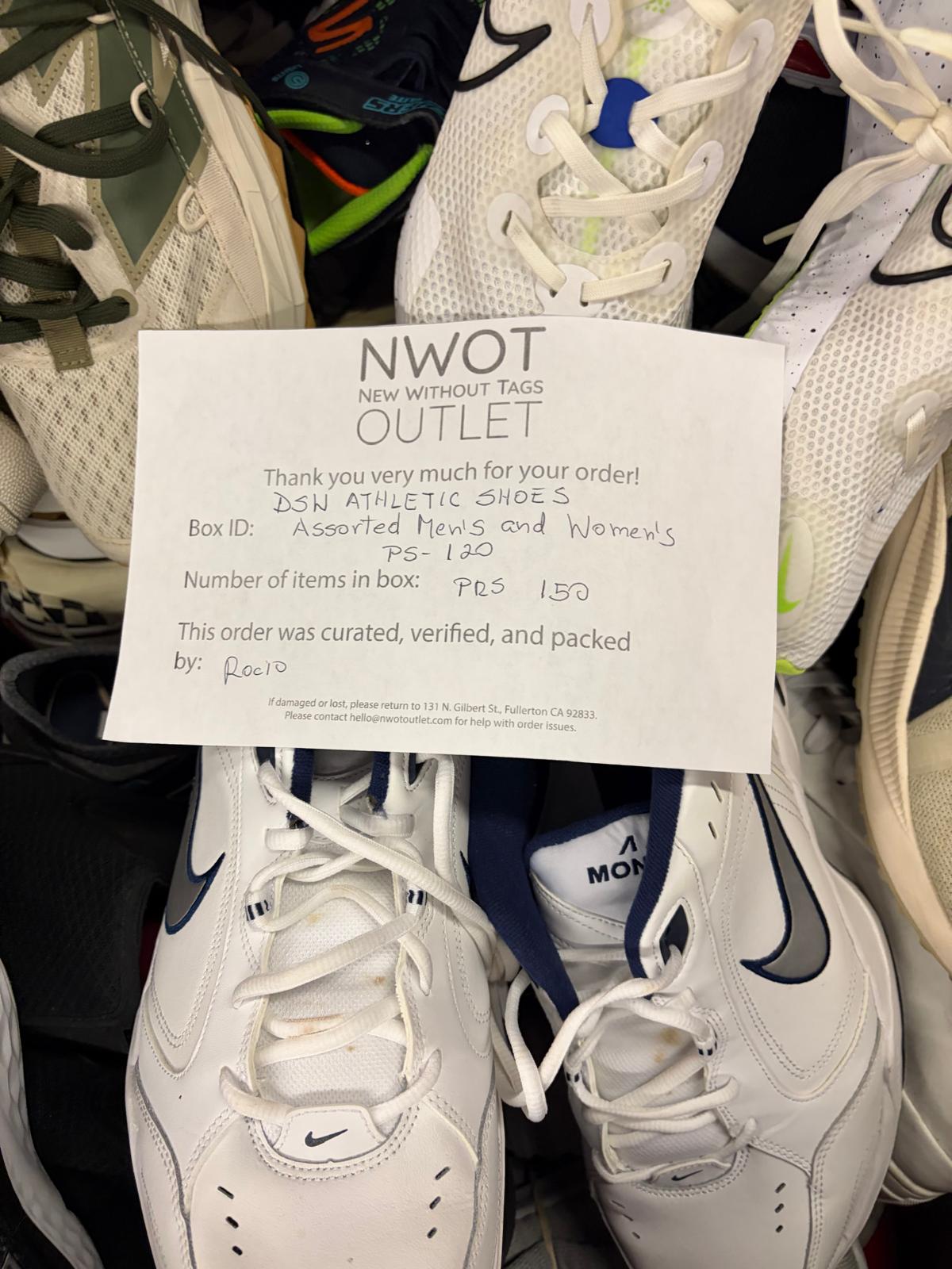 DSW Footwear/Shoes | Assorted Men's and Women's Athletic Footwear | Returns | 150 Pairs | Pallet# PS-120