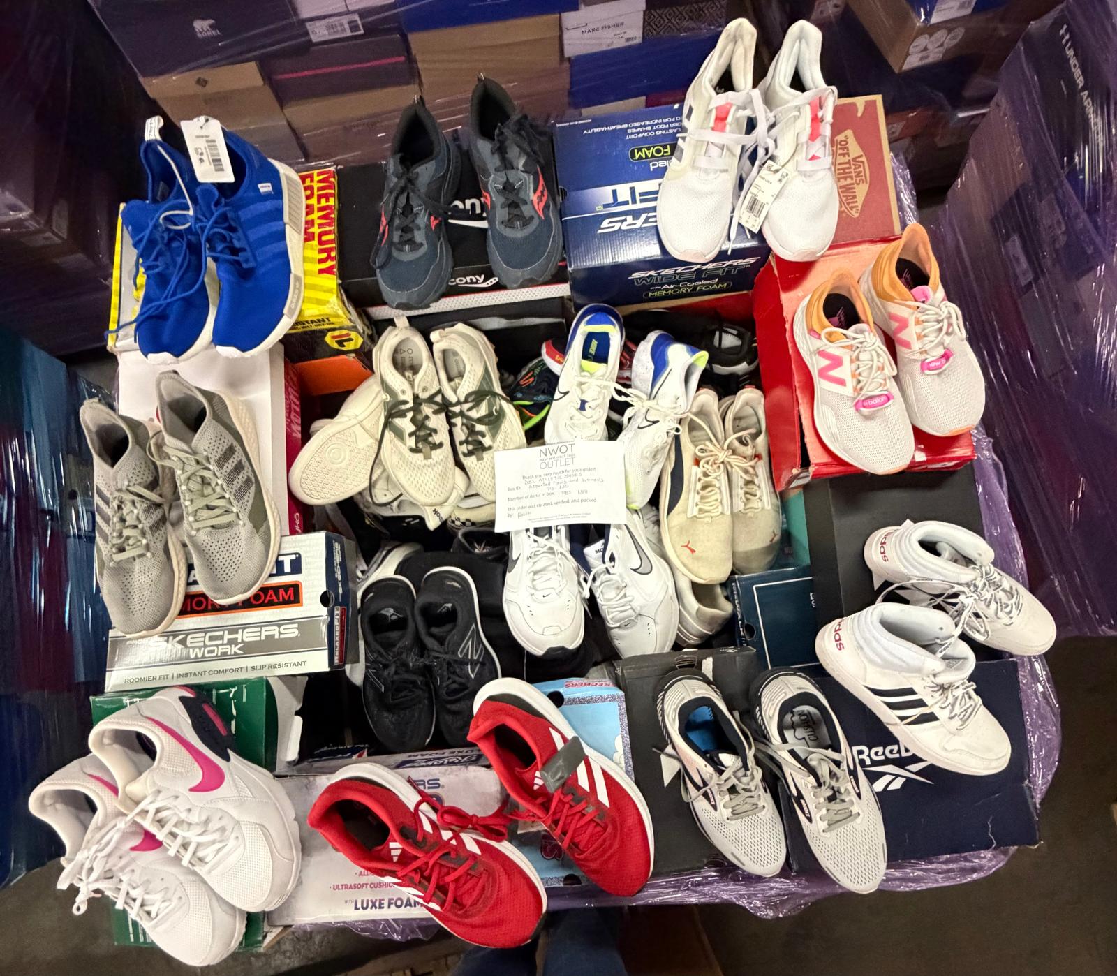 DSW Footwear/Shoes | Assorted Men's and Women's Athletic Footwear | Returns | 150 Pairs | Pallet# PS-120