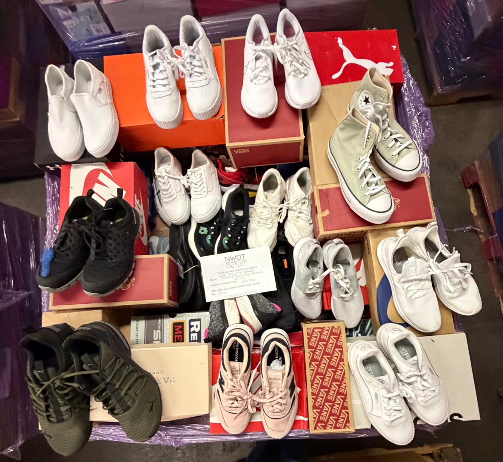 DSW Footwear/Shoes | Assorted Men's and Women's Athletic Footwear | Returns | 150 Pairs | Pallet# PS-117