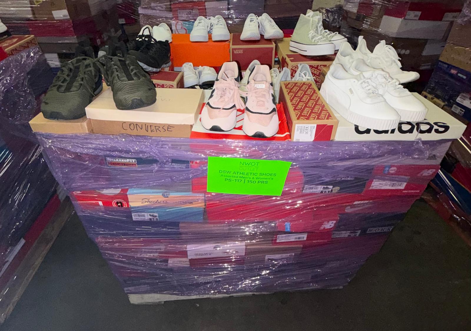 DSW Footwear/Shoes | Assorted Men's and Women's Athletic Footwear | Returns | 150 Pairs | Pallet# PS-117