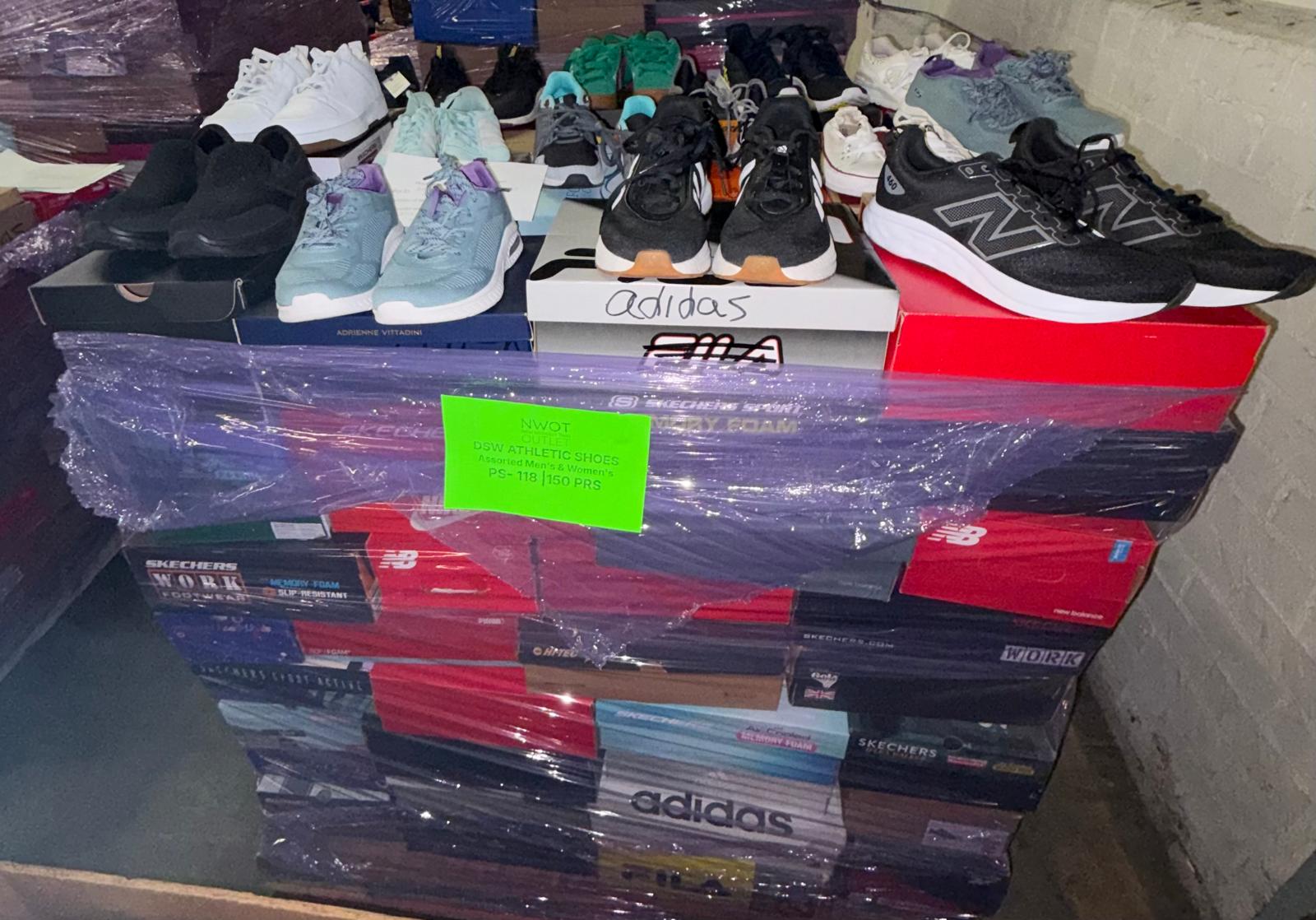 DSW Footwear/Shoes | Assorted Men's and Women's Athletic Footwear | Returns | 150 Pairs | Pallet# PS-118