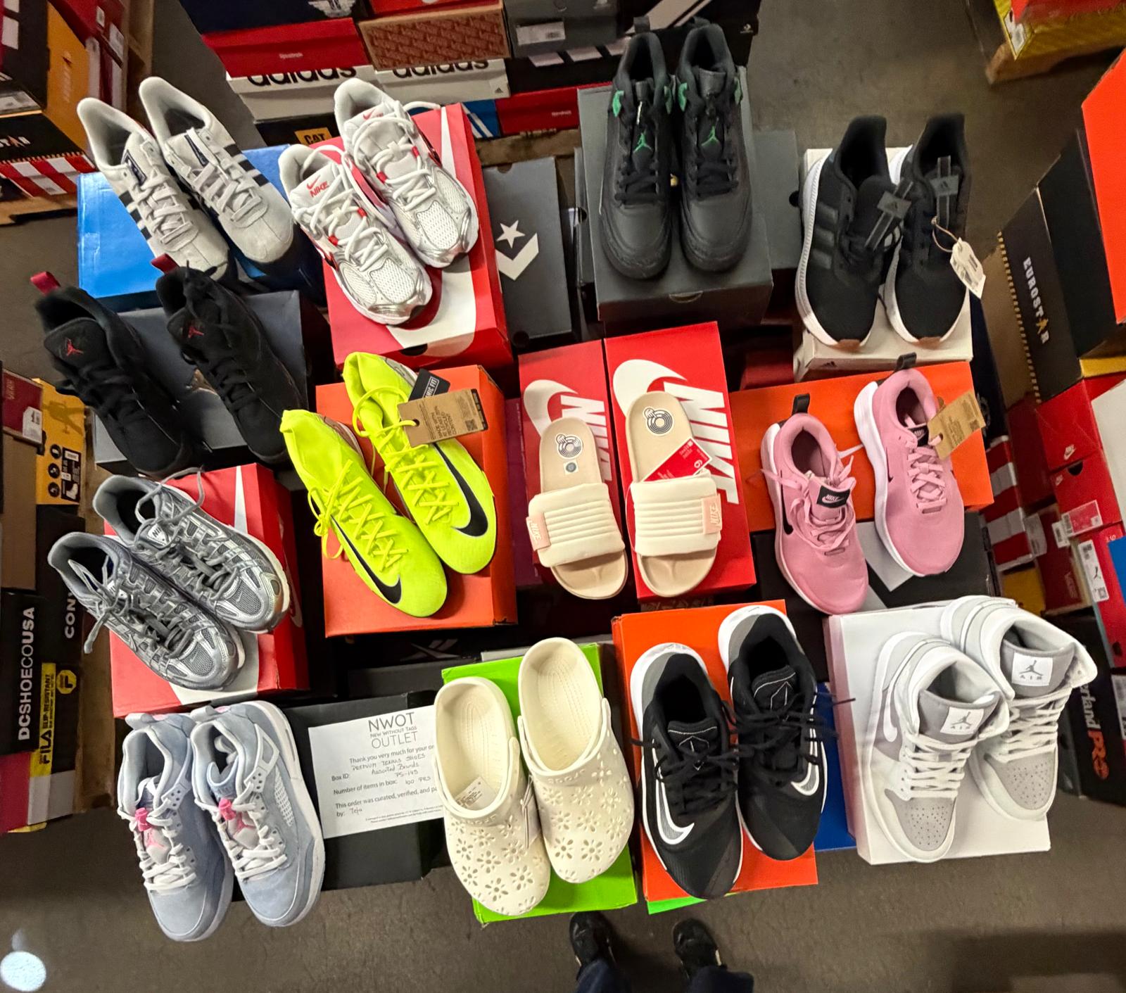 Premium Tennis Shoes | Nike & Assorted  | NWT | 100 pairs | Pallets # PS-145