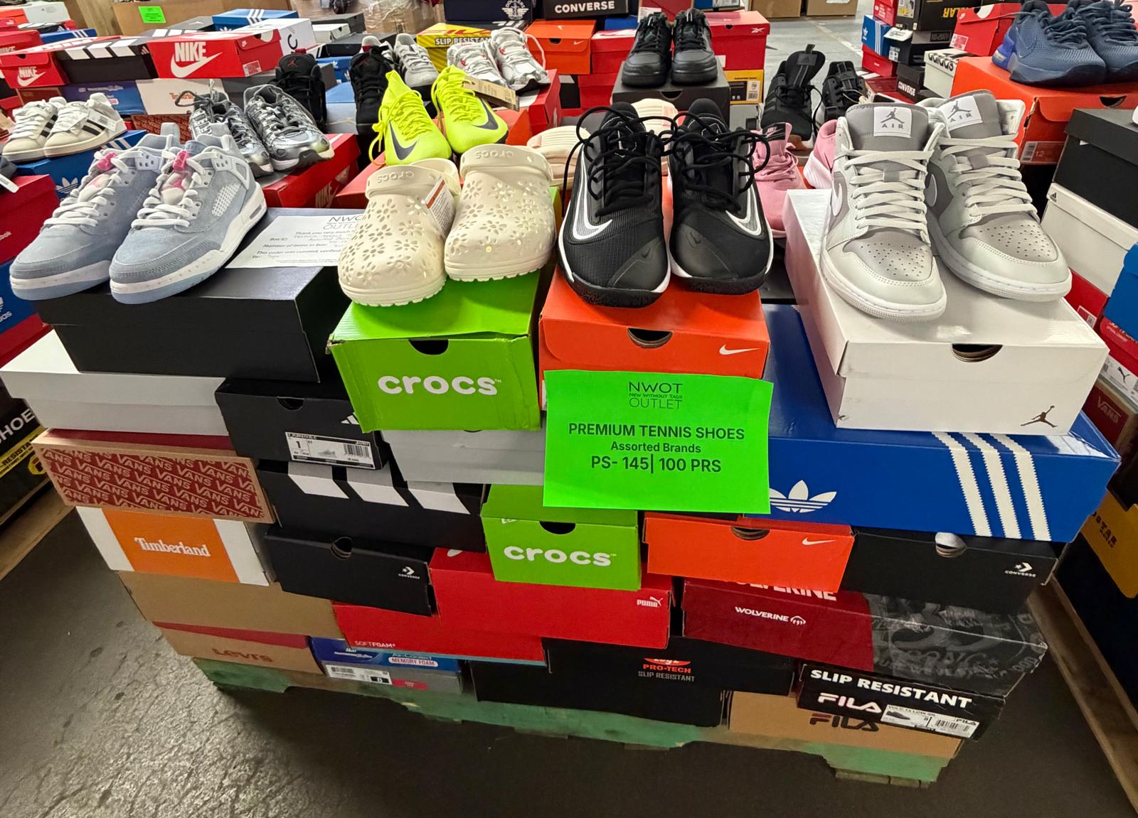 Premium Tennis Shoes | Nike & Assorted  | NWT | 100 pairs | Pallets # PS-145