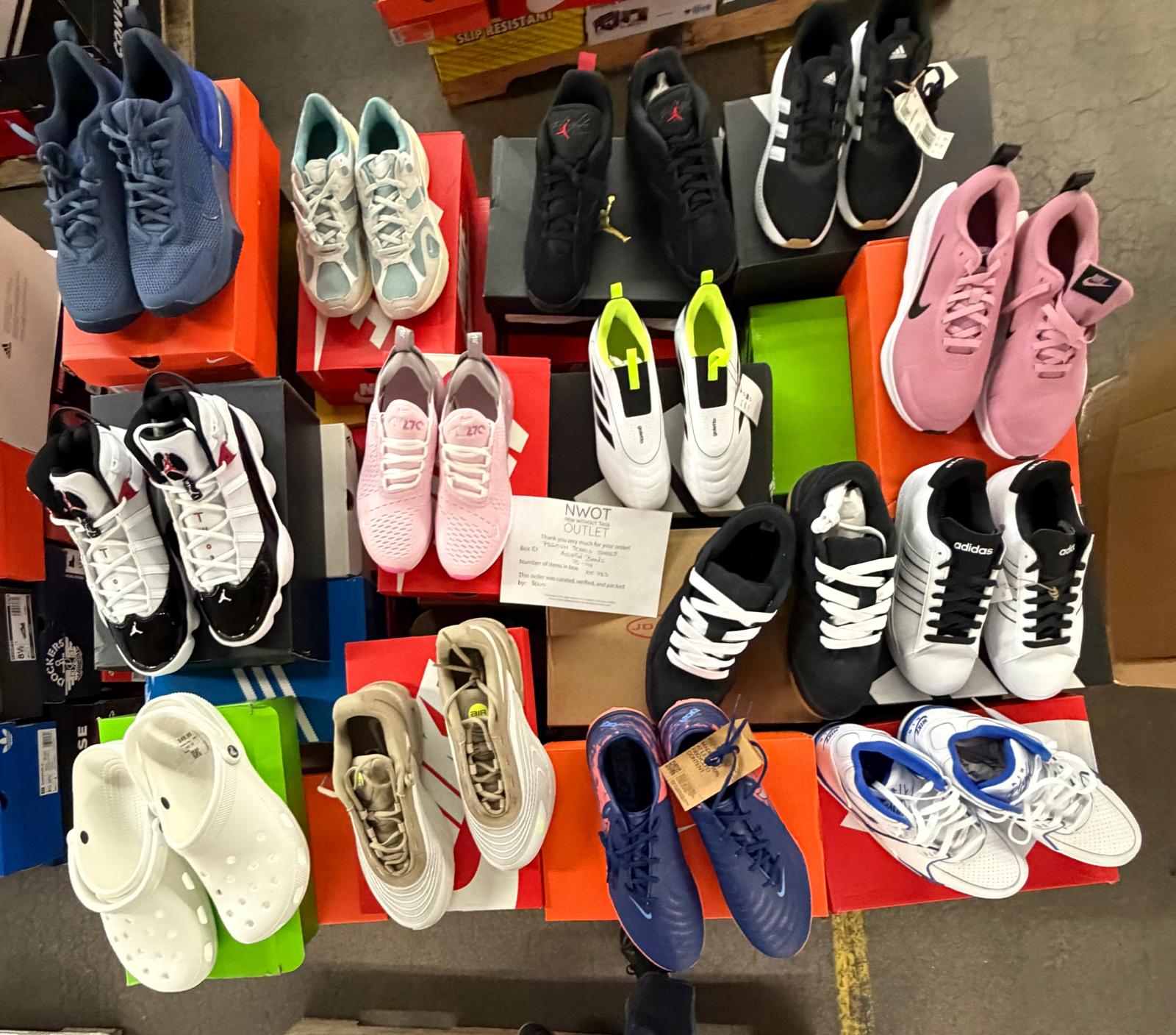 Premium Tennis Shoes | Nike & Assorted  | NWT | 100 pairs | Pallets # PS-146