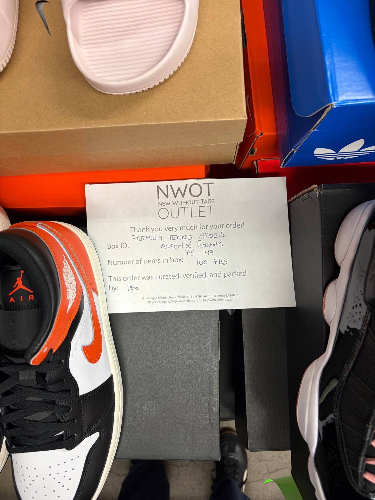 Premium Tennis Shoes | Nike & Assorted  | NWT | 100 pairs | Pallets # PS-147
