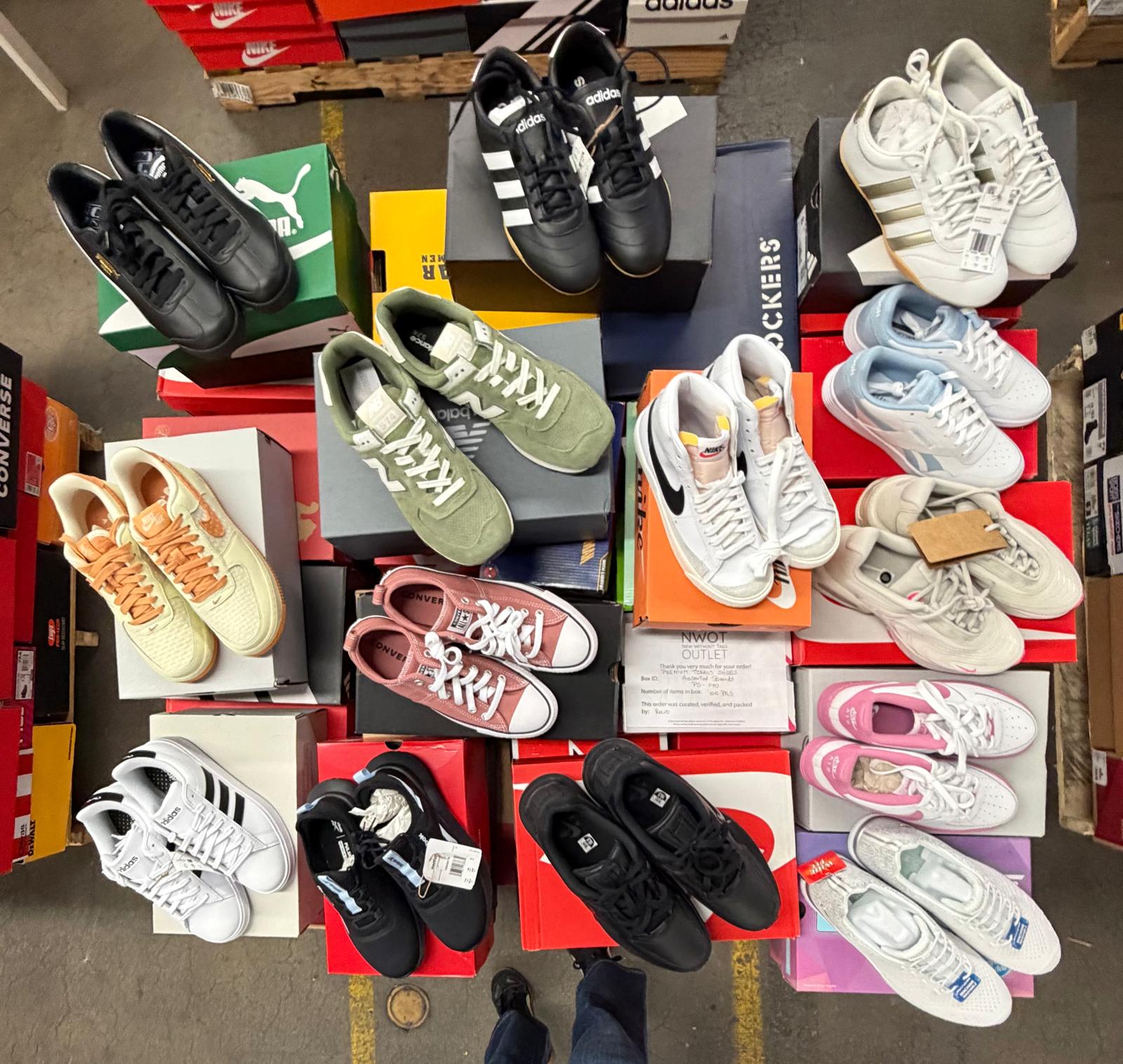 Premium Tennis Shoes | Nike & Assorted  | NWT | 100 pairs | Pallets # PS-140