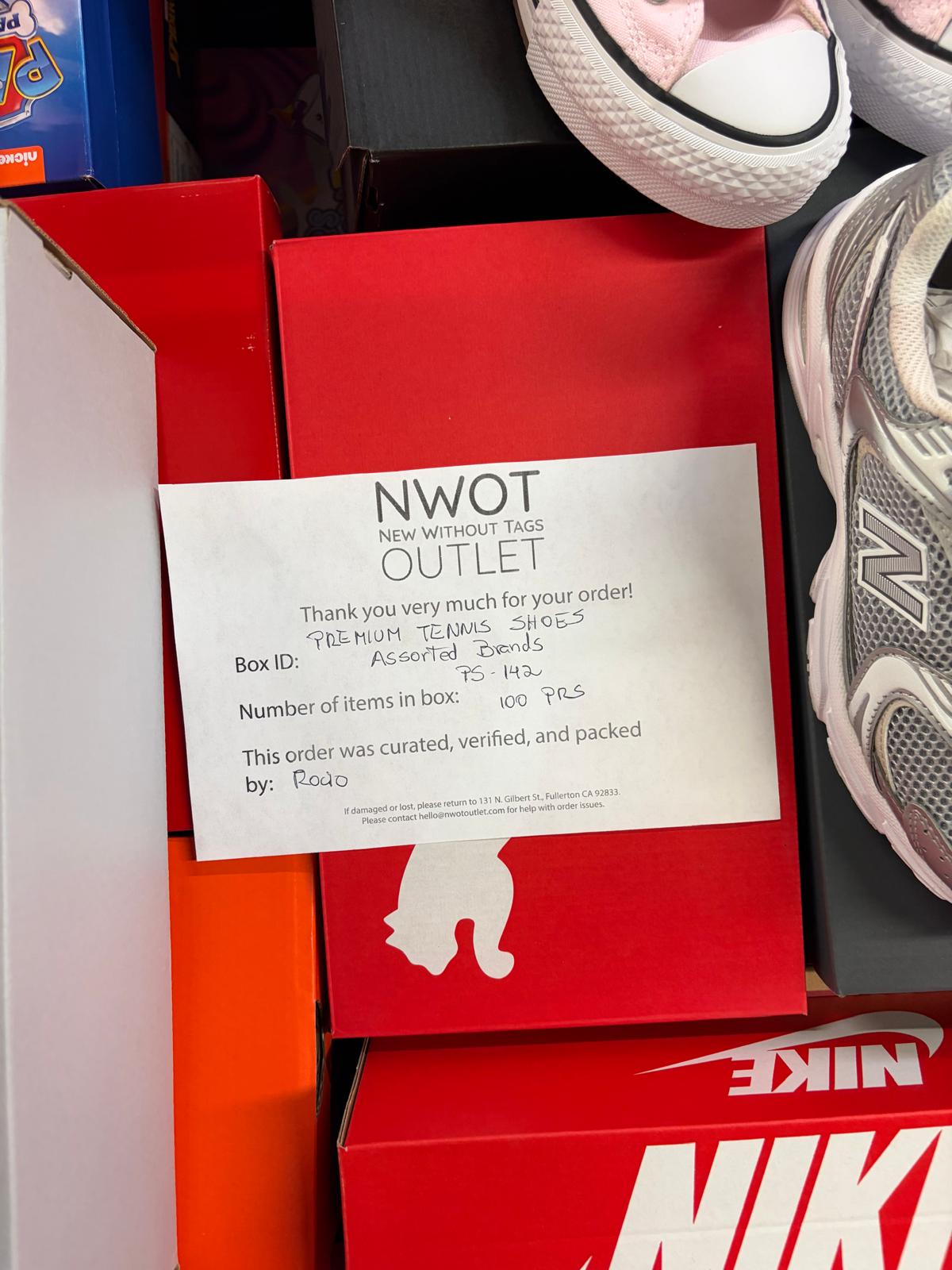 Premium Tennis Shoes | Nike & Assorted  | NWT | 100 pairs | Pallets # PS-142